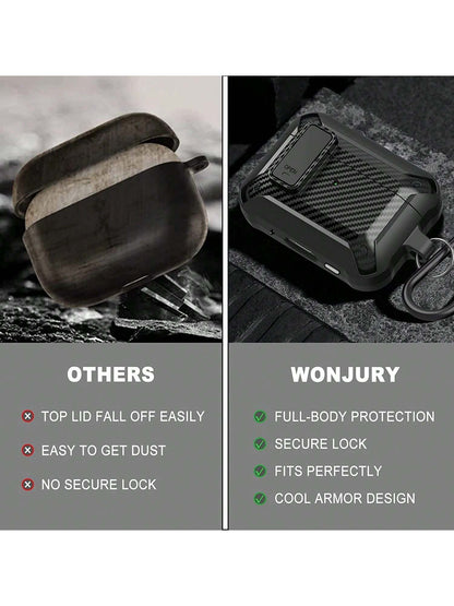 Apple Men Solid Case With Secure Lock Compatible With AirPods Compatible With Airpods1/2 AirPods Pro