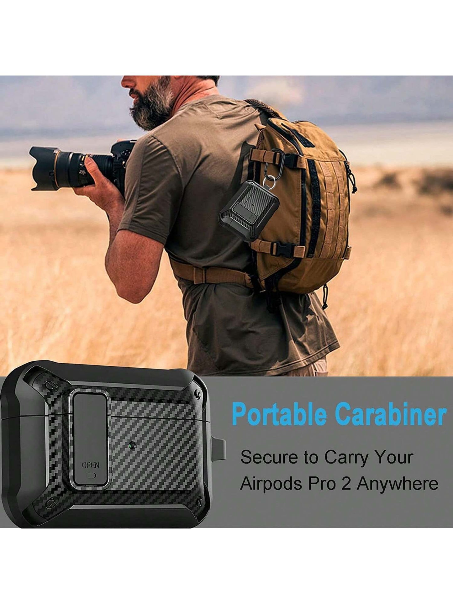 Apple Men Solid Case With Secure Lock Compatible With AirPods Compatible With Airpods1/2 AirPods Pro