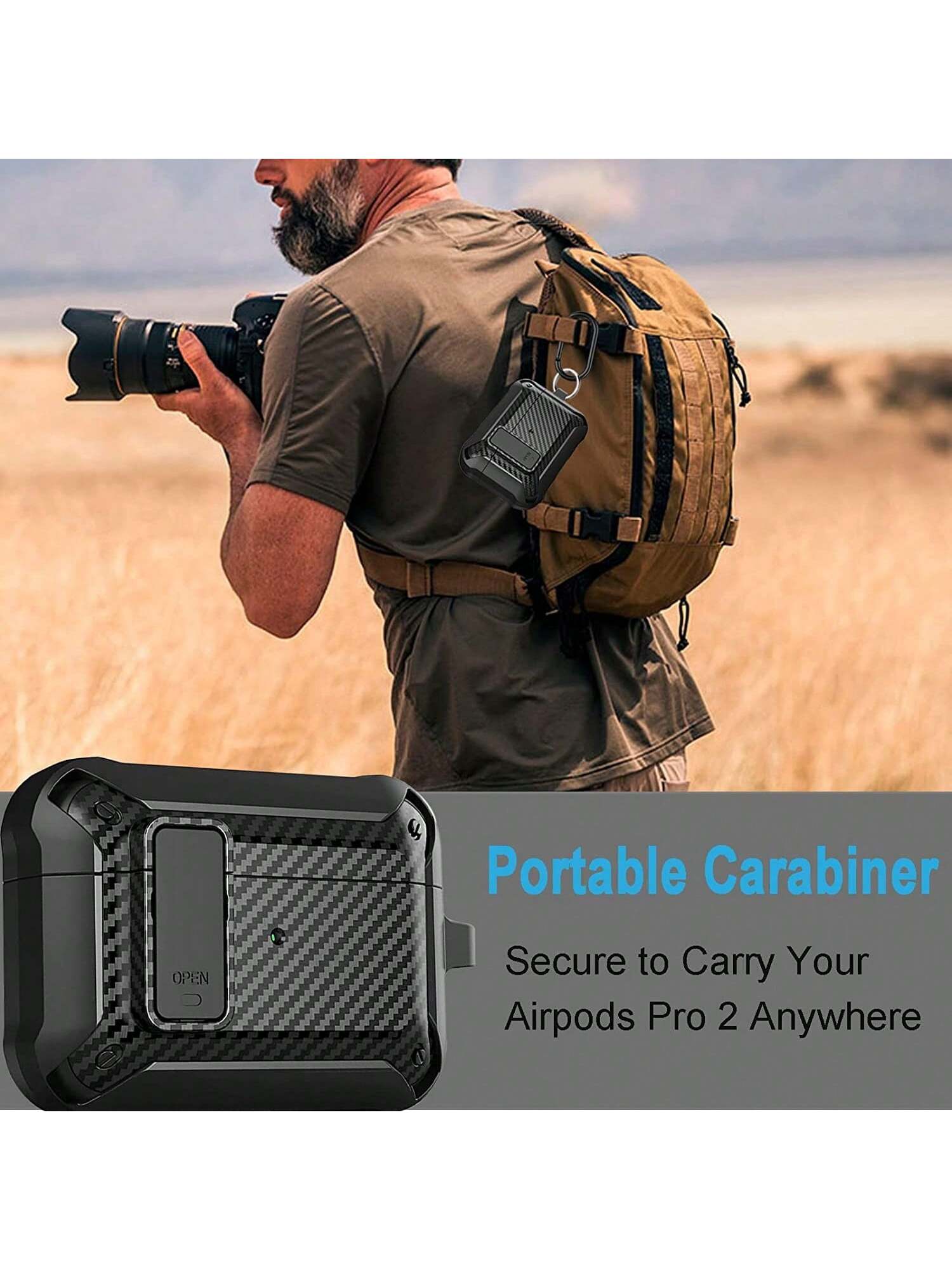 Apple Men Solid Case With Secure Lock Compatible With AirPods Compatible With Airpods1/2 AirPods Pro