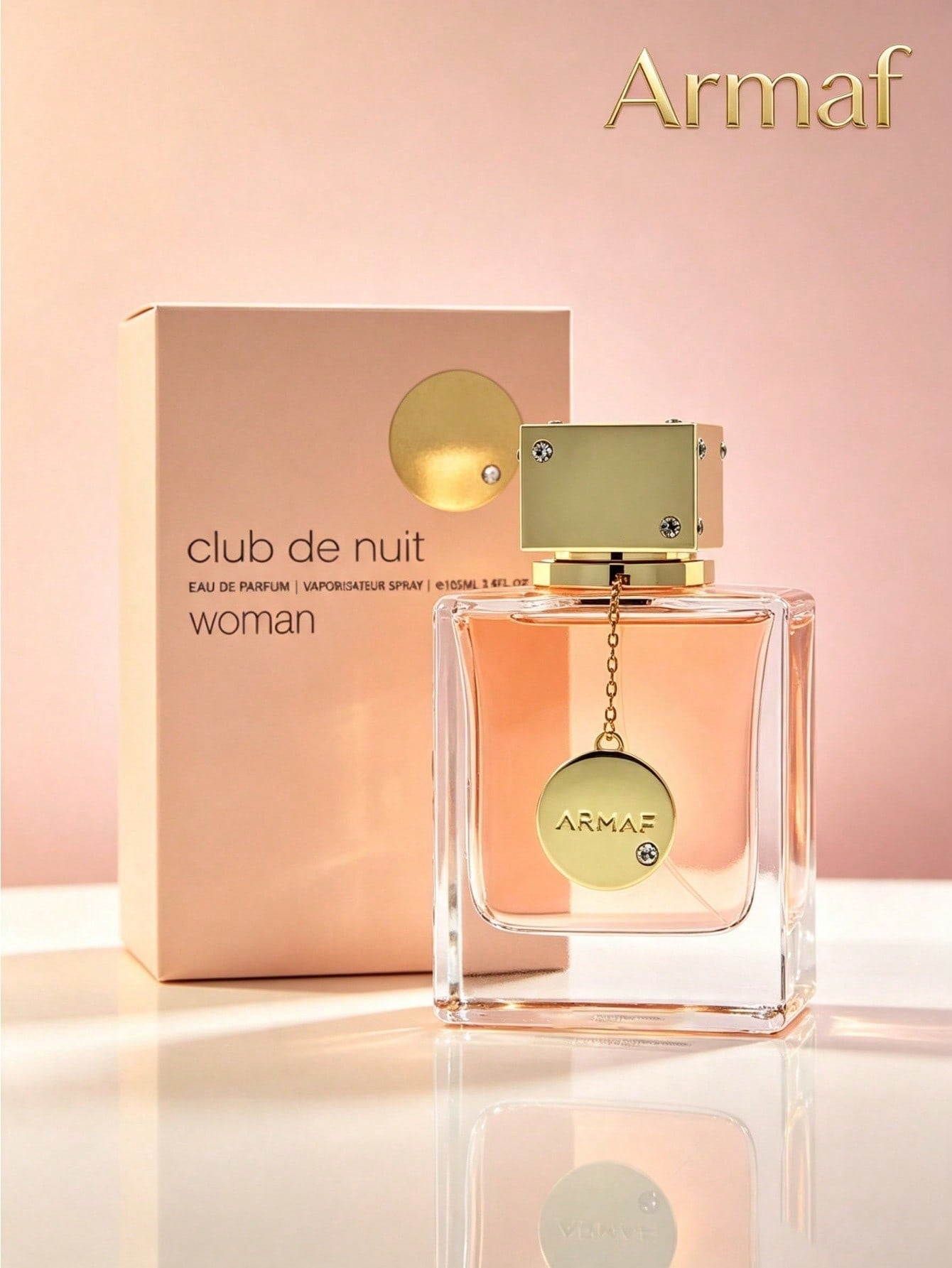 Armaf Club De Nuit Woman 105ml 3.6Oz, Elegant Floral Fruity Scent With Woody Vanilla Undertones For Women