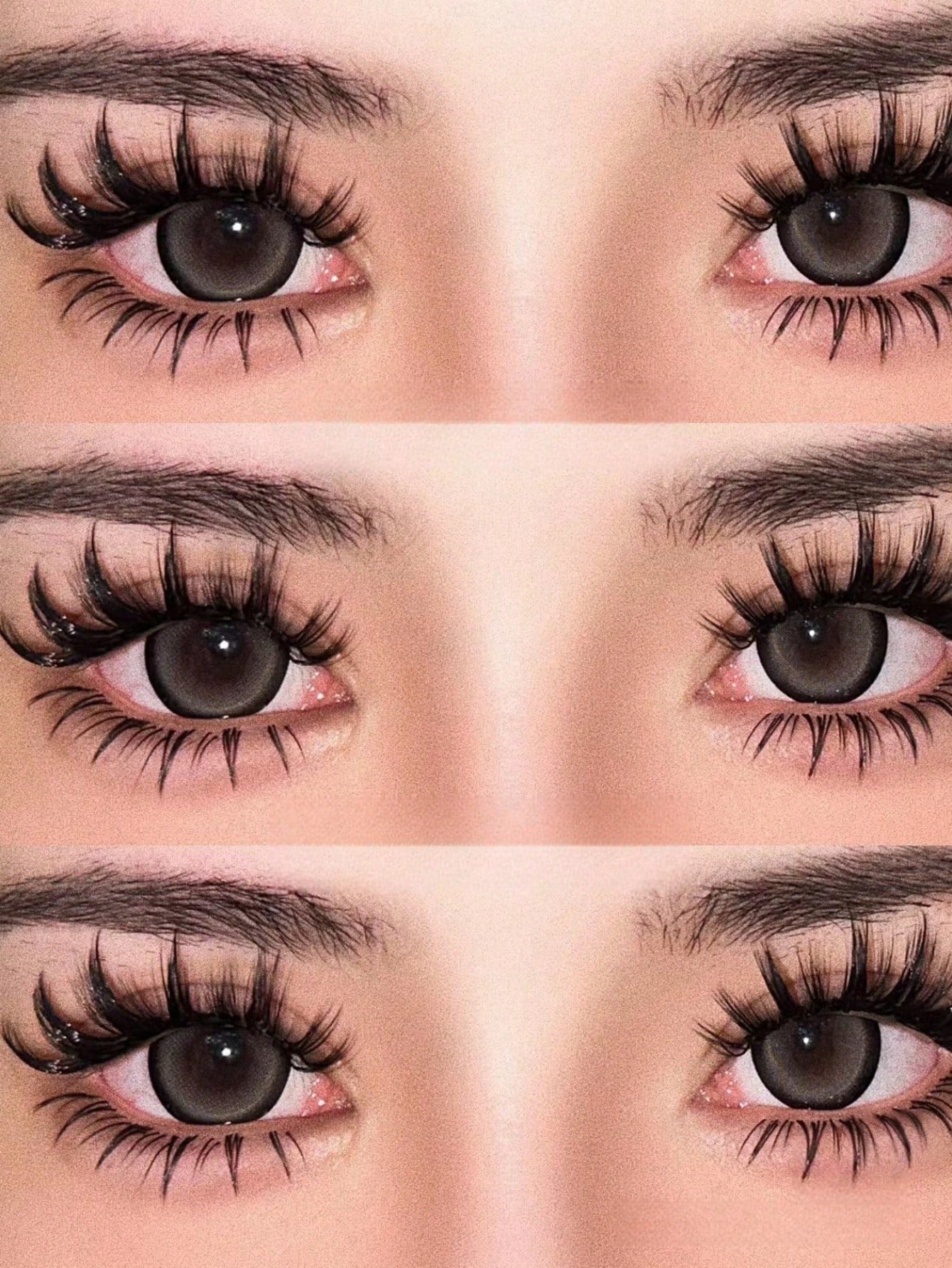 Asiteo 5 Pairs Cartoon Style Thick Natural Long Cosplay Makeup Cross-Eyed Effect Dramatic Full Strip False Eyelashes