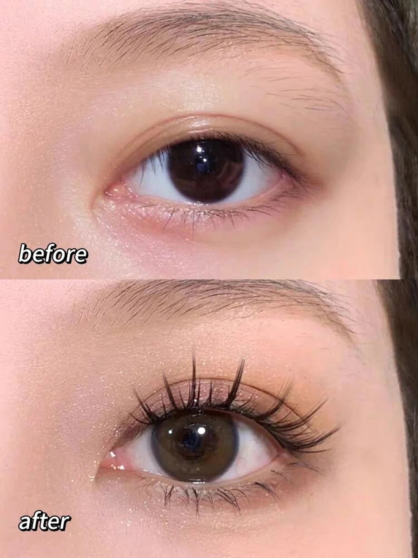 Asiteo 5 Pairs Manga Anime Lashes Natural Look Faux Mink Wispy Fluffy 3D Volume Eyelashes Korean Japanese Asian Cosplay Eyelashes