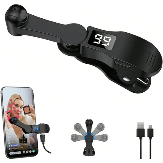 Auto Clicker For Smart Phone, Phone Screen Device Speed Clicker For IPhone Apps, Fast Click Simulation Finger Continuous Click For, Live Broadcasts Likes, Lightning, Reward Task, Plug And Play(Blac