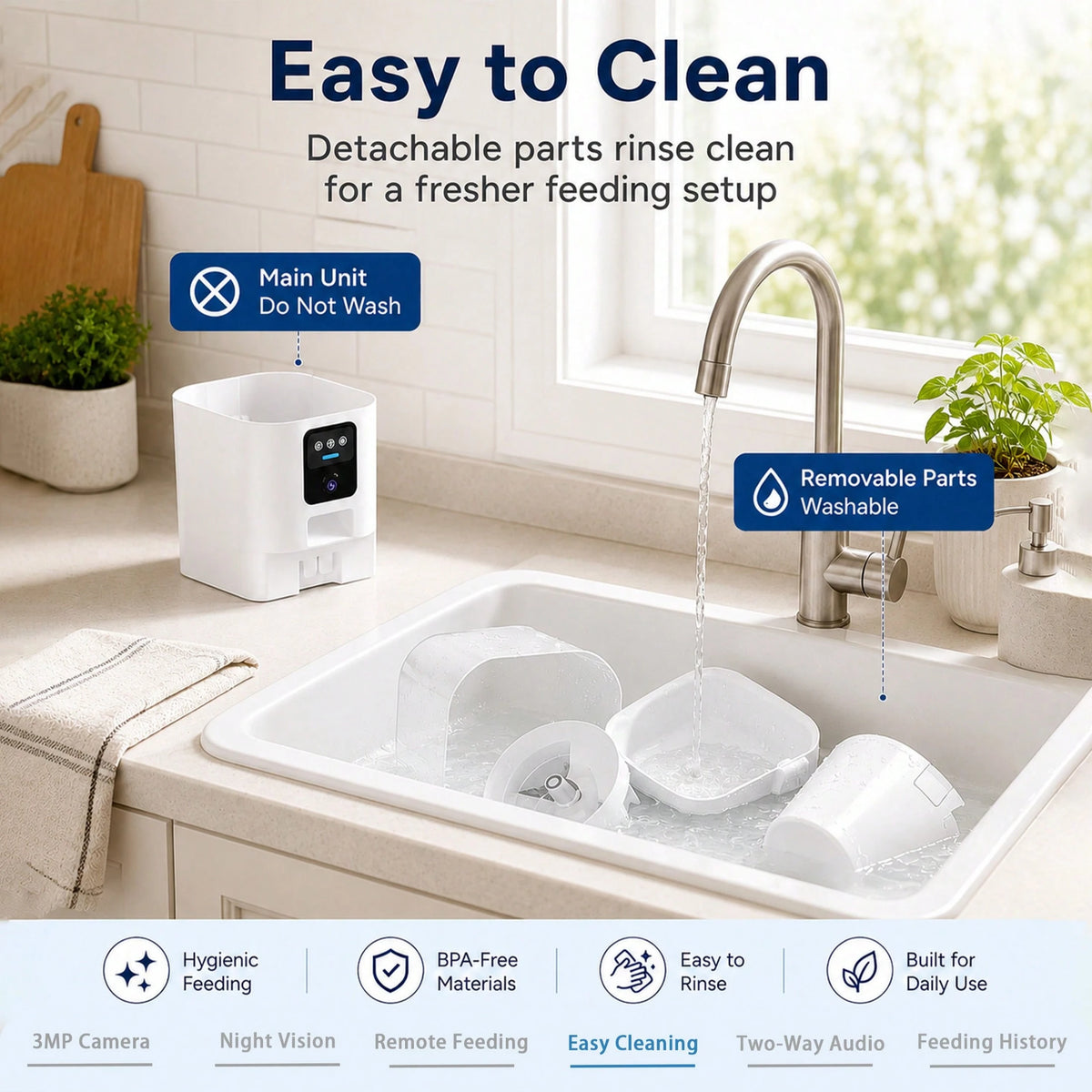 Automatic Cat Feeder With Camera 2K HD Video And36Cups/8.5L & Gravity Water2-In-1 Set Large Capacity 5LFood Feeder 3.5L Water Fountain For CatsPets Small DogsPuppies Kittens Summervibespetlovers