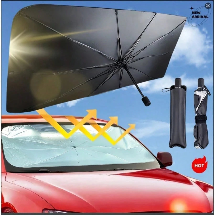 Automobile Windshield Sunshade-Foldable Automobile Umbrella Sunshade, Anti-Ultraviolet Car Front Window (Heat Protection) Windshield Cover- Best Gift For Colleagues, Friends And Family
