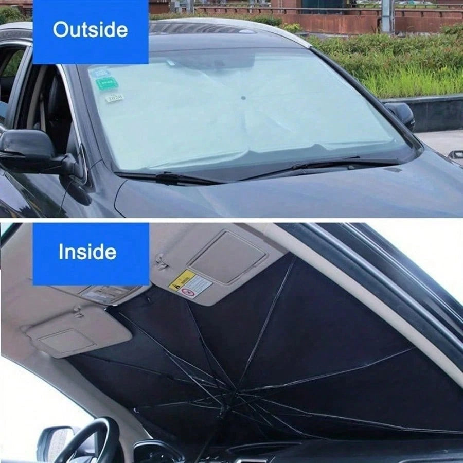 Automobile Windshield Sunshade-Foldable Automobile Umbrella Sunshade, Anti-Ultraviolet Car Front Window (Heat Protection) Windshield Cover- Best Gift For Colleagues, Friends And Family