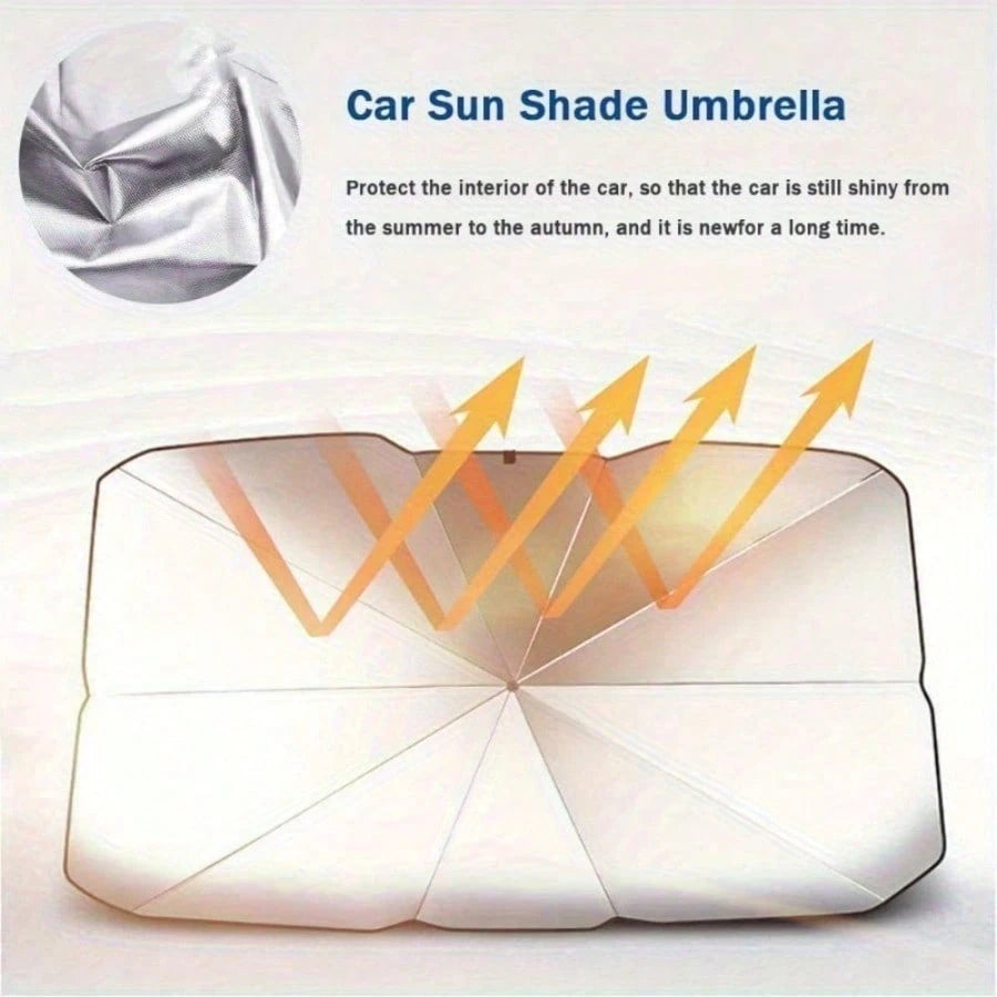 Automobile Windshield Sunshade-Foldable Automobile Umbrella Sunshade, Anti-Ultraviolet Car Front Window (Heat Protection) Windshield Cover- Best Gift For Colleagues, Friends And Family