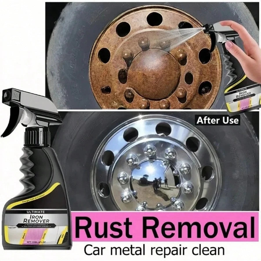 Automotive Car Rust Remover Spray For Wheel Rim Exhaust Pipe Metal Restoration Heavy Duty Rust Cleaner Anti-Rust Solution VIXI