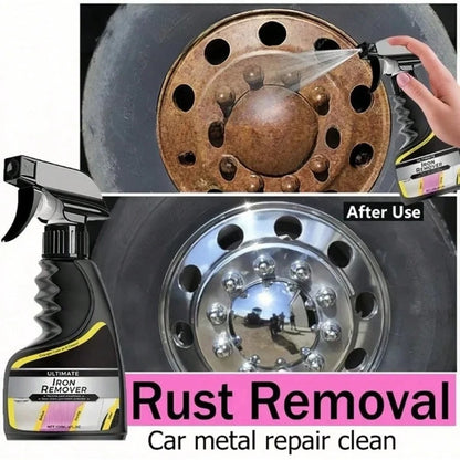 Automotive Car Rust Remover Spray For Wheel Rim Exhaust Pipe Metal Restoration Heavy Duty Rust Cleaner Anti-Rust Solution VIXI