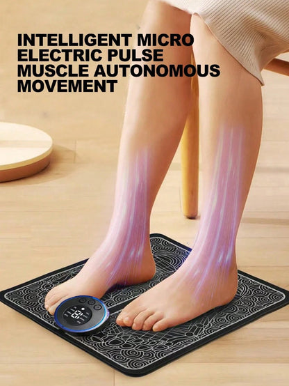 AXH Foldable Foot Massager, Electric Foot Massage Mat, Muscle Stimulation Massager