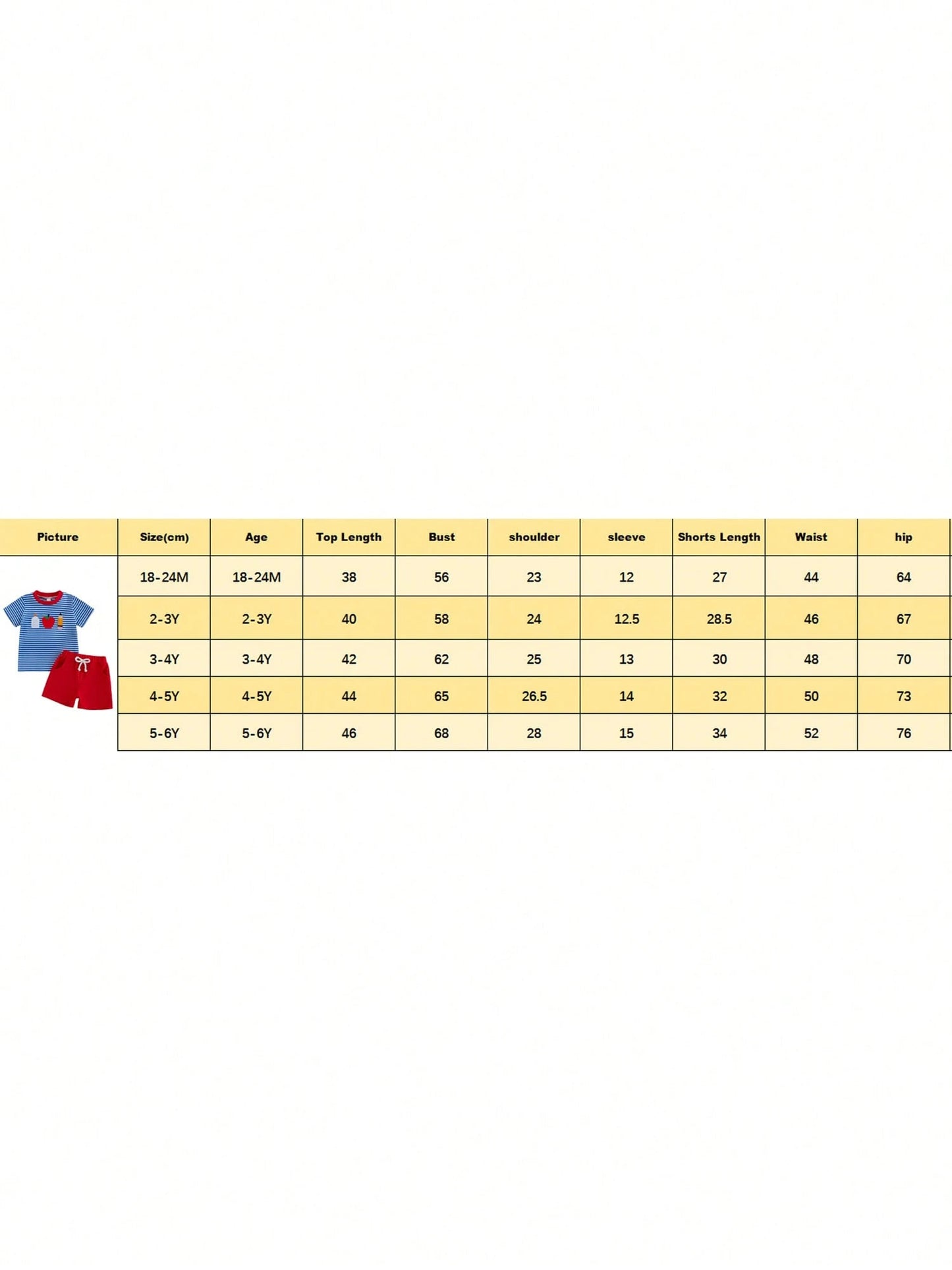 Baby Boy Back To School Outfit Striped Short Sleeve T Shirt With Apple Pencil Embroidery And Red Shorts 2Pcs Summer Set Back To School