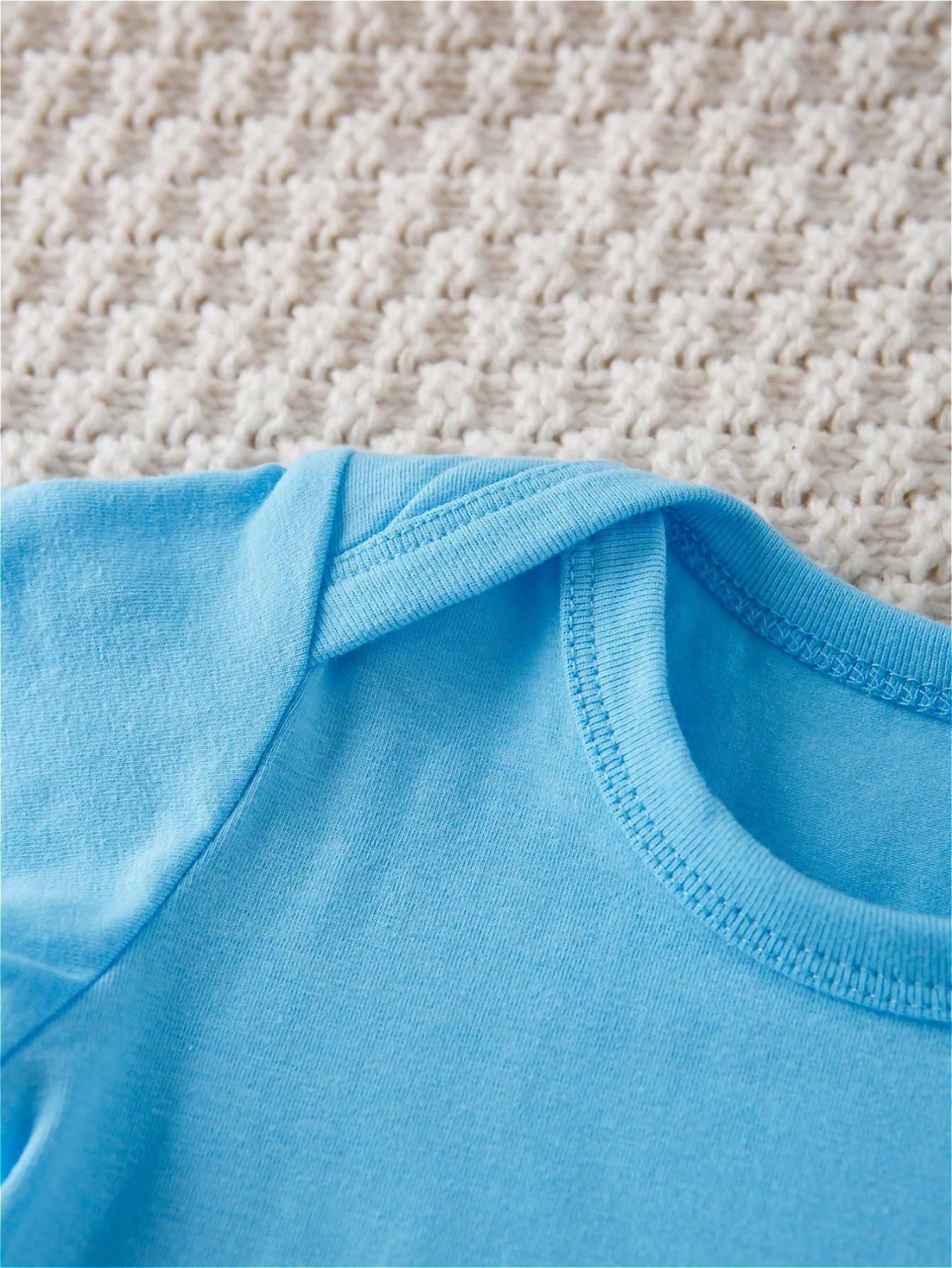 Baby Boy Clothes, Baby, I May Be Small But I'm The Boss, Fun Letter Print, Spring, Summer And Autumn Wear, 100% Cotton
