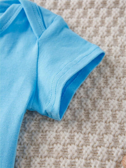 Baby Boy Clothes, Baby, I May Be Small But I'm The Boss, Fun Letter Print, Spring, Summer And Autumn Wear, 100% Cotton