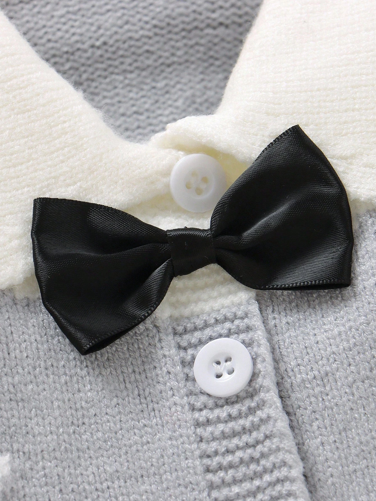 Baby Boy Diamond Knitted Romper One-Piece Suit,Long-Sleeved Sweater,Navy And White,Autumn,Elegant,Party Cruise,Soft Christmas Holiday Clothes