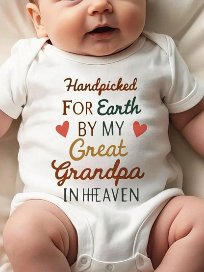 Baby Boy Jumpsuit- Selected By The Great Grandfather Of Heaven- Zipper Opening And Closing Jumpsuit-Summer Pregnancy Gift, Suitable For Outdoor Use