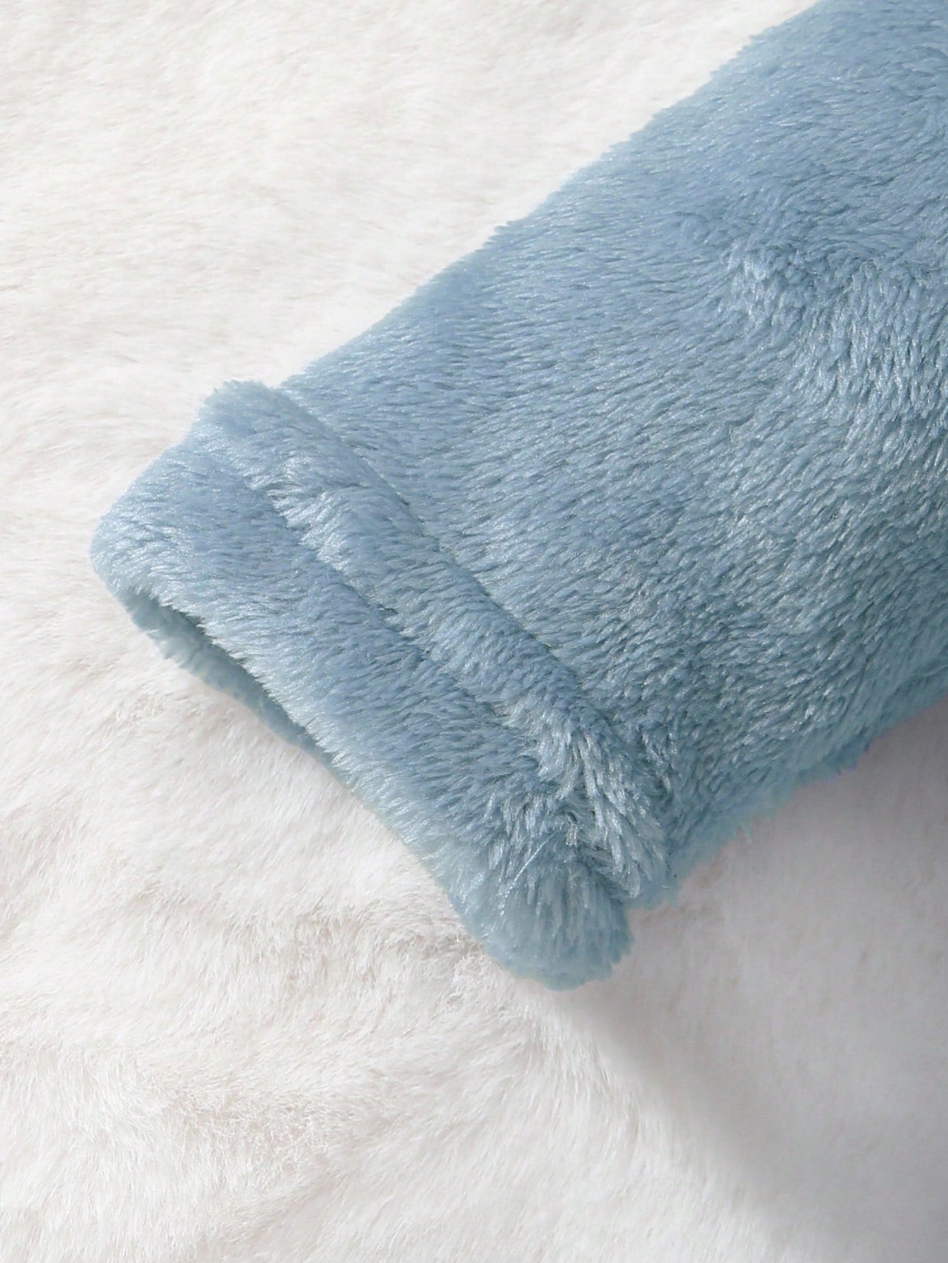 Baby Boy Simple Fashion Blue Long Sleeve Hooded Tie Waist Warm Bathrobe Sleepwear