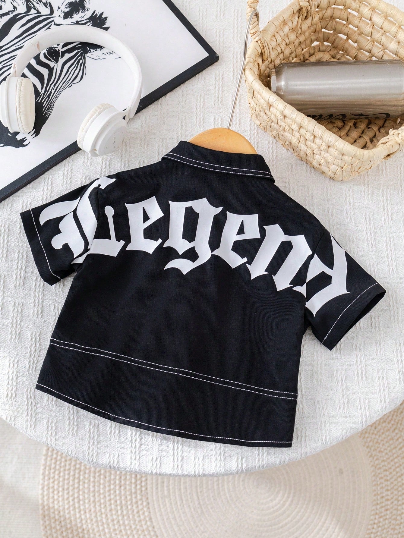 Baby Boy Unisex Spring/Summer Casual Cute Colorblock Leopard Print Short Sleeve T-Shirt Knit Top,Sports Style Jersey For Photoshoot