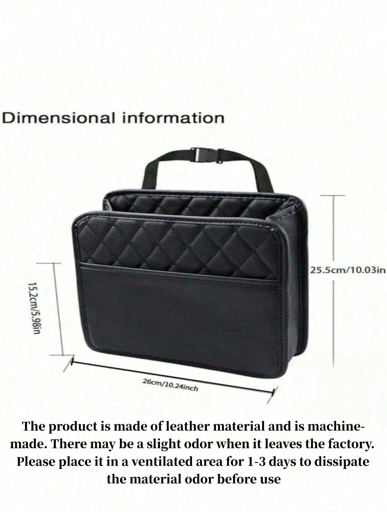Baby Car Seat Back Hanging Storage Bag, Multi-Pocket PU Leather Stroller Back Hanging Organizer, Travel Diaper Bottle Tissue Storage Bag, Children's Travel Accessories