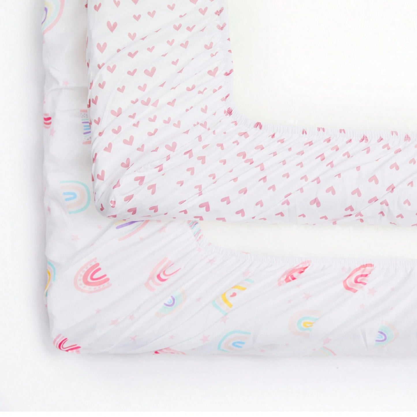 Baby Crib Sheets For Girls, 4 Pack Super Soft Toddler Bed Sheets, Standard Crib Mattress 28x52 In, Pink Prints