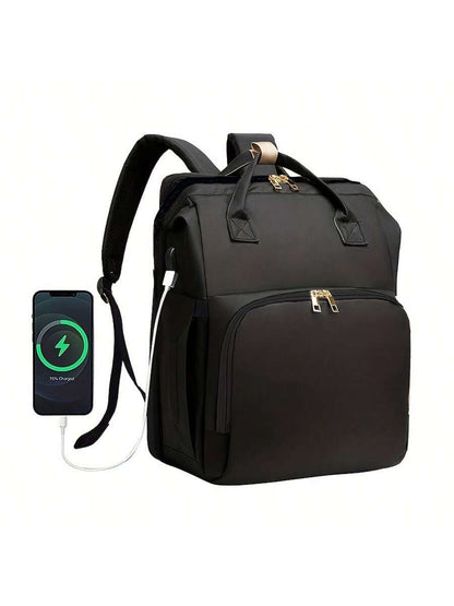 Baby Diaper Bag Backpack With Portable Changing Station, Waterproof Large Capacity Travel Bag With Changing Pad, Baby Stuff Organizer For Newborns