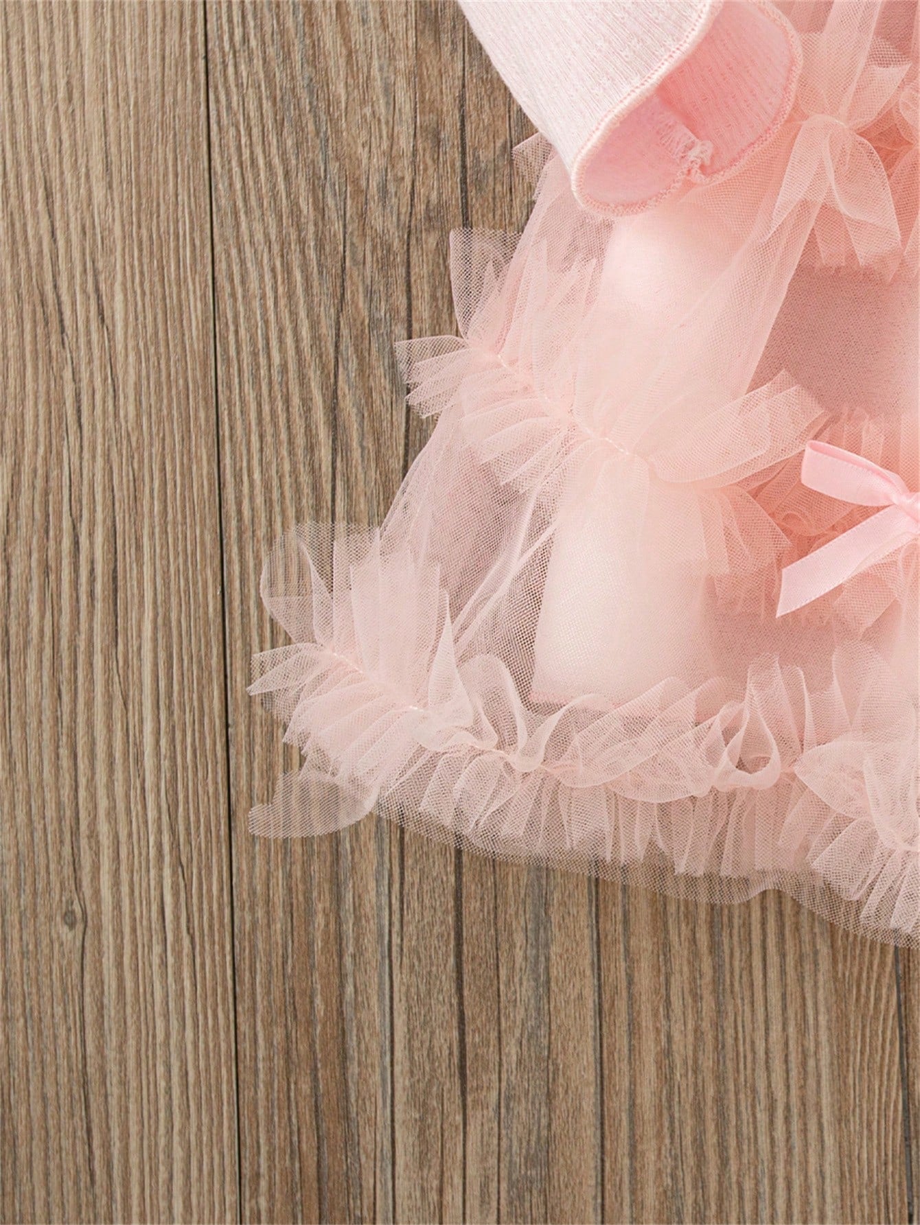 Baby Girl 3D Bow Decor Mesh Patchwork Fashion Holiday Dress