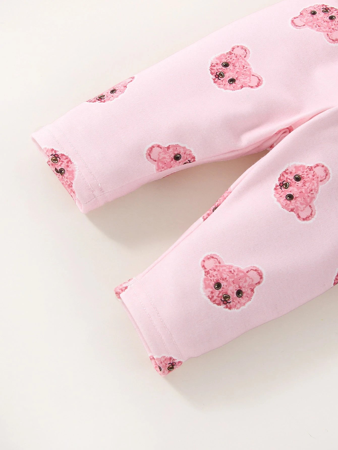 Baby Girl Newborn Cartoon Graphic Tee & Pants & Accessory 3D Ears Hat