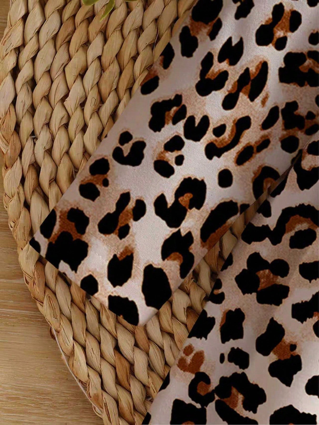 Baby Girl Playful Leopard Print Long Sleeve Dress With Brown Checkered Bow, Elegant Cute Autumn Outfit For Vacation And Party Matching Family, 6M-3T