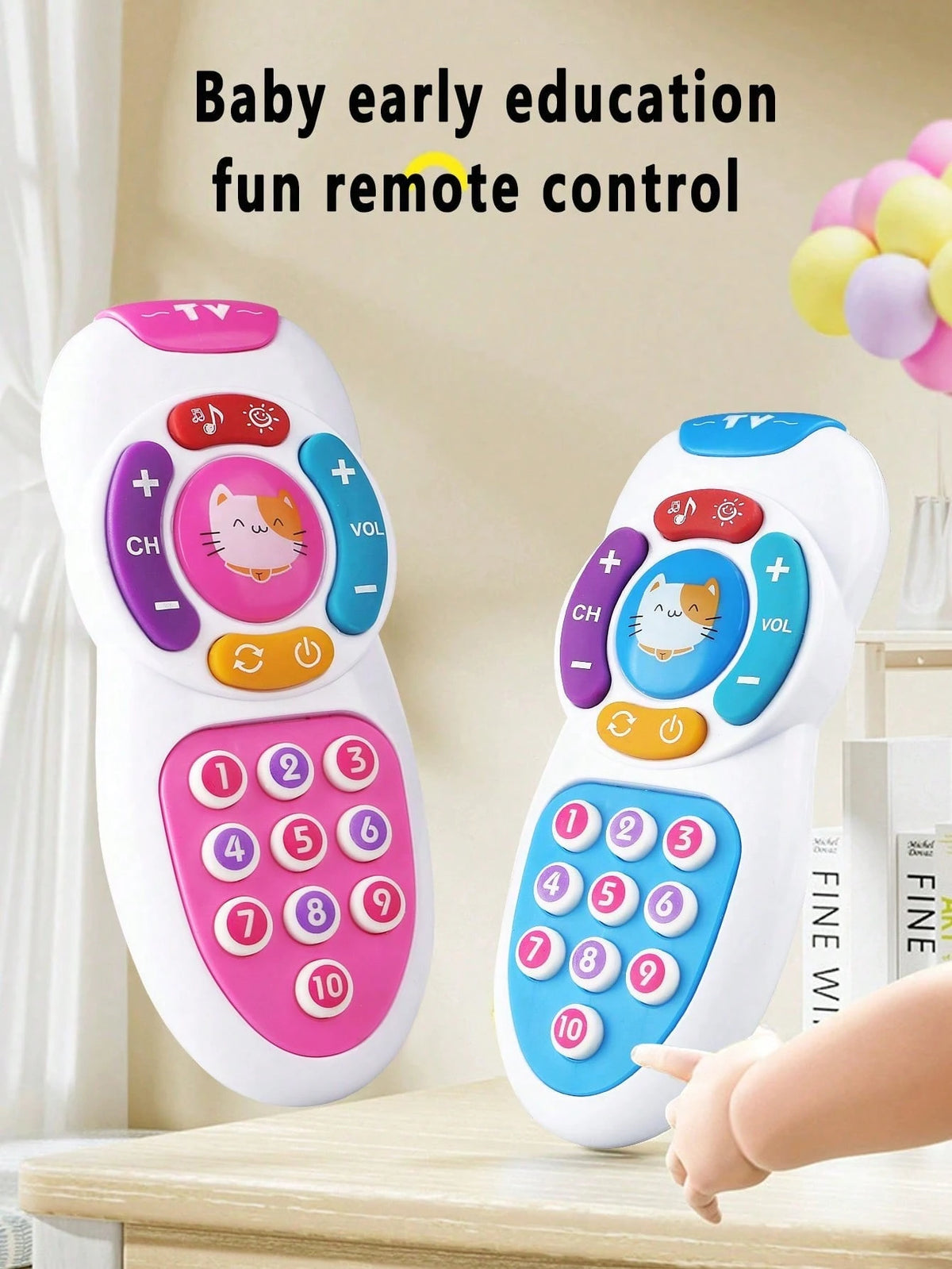 Baby Remote Control Toy, Montessori Baby Phone Toy With Soft Lighting And Lullaby, Silicone Buttons, Children's Surprise Gift