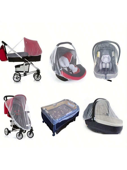 Baby Stroller Mosquito Net Pushchair Cart Insect Shield Net Mesh Infants Protection Mesh Cover Baby Stroller Accessories Love Valentine