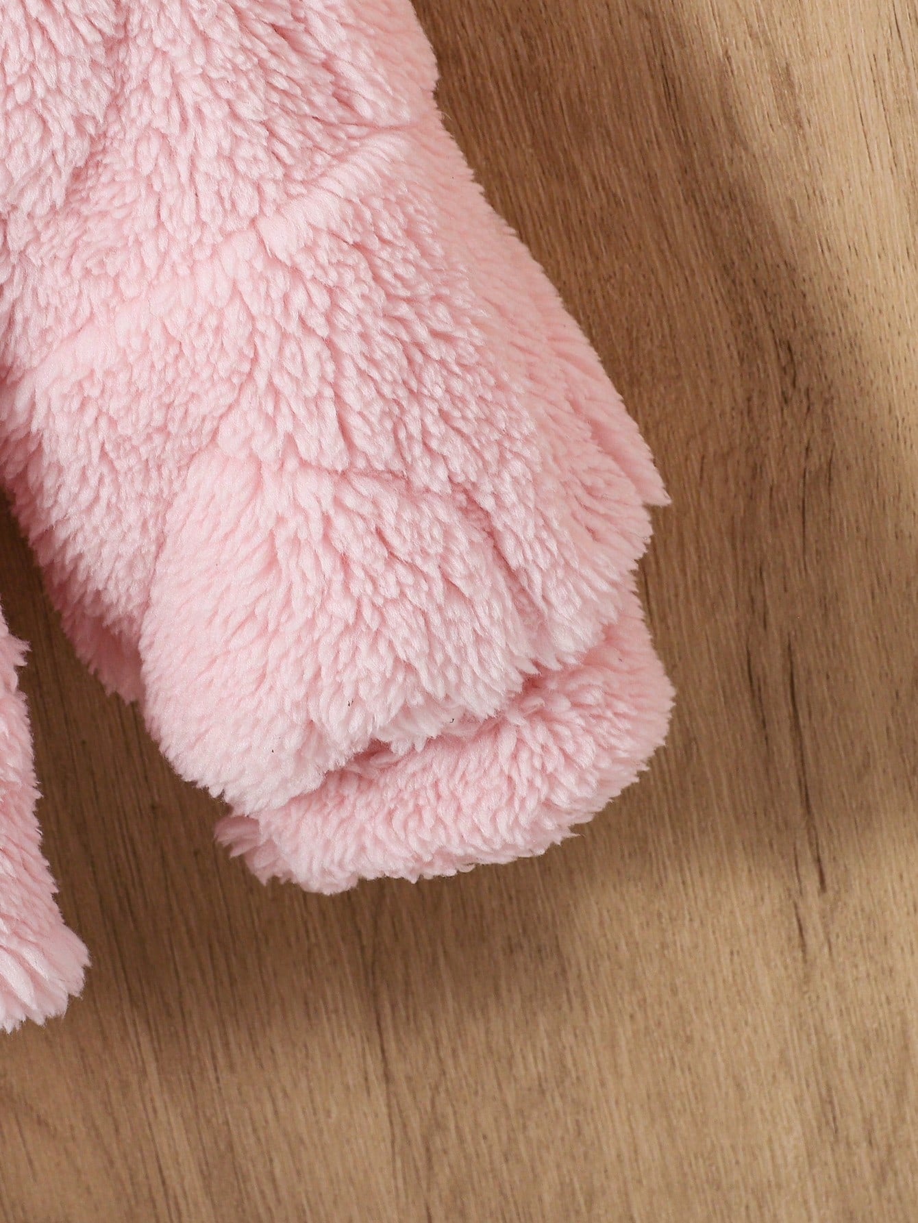 Babygirl Casual Solid Color Cute Heart Fluffy Hooded Jacket,In Fall/Winter