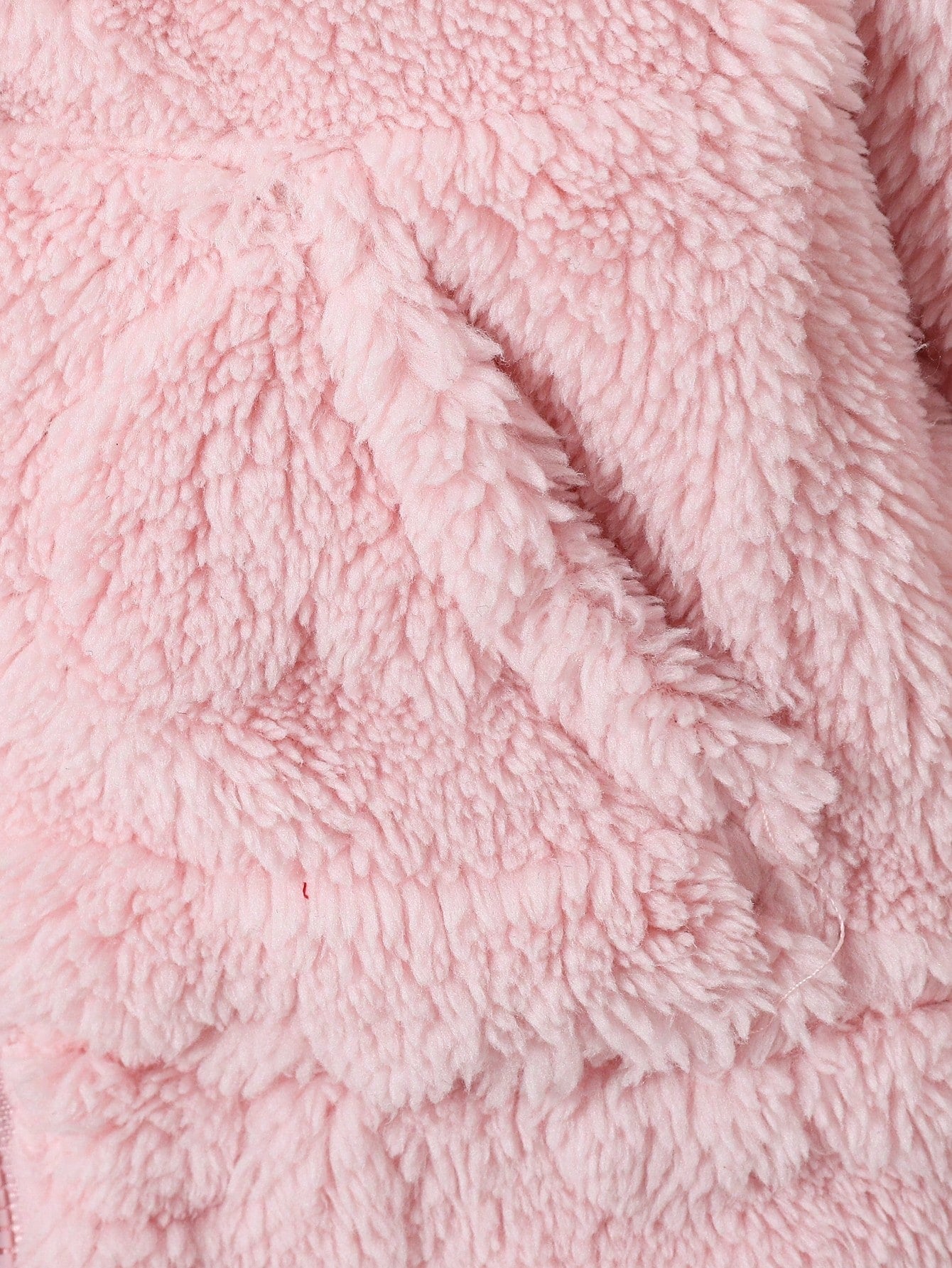 Babygirl Casual Solid Color Cute Heart Fluffy Hooded Jacket,In Fall/Winter