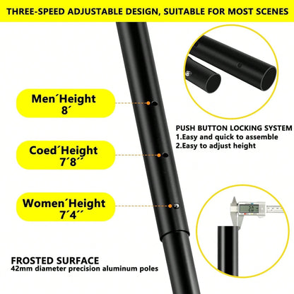 Backyard Volleyball Net Outdoor With Steel Anti-Sag System Adjustable Aluminum Poles Volleyball...