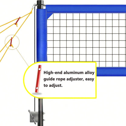 Backyard Volleyball Net Outdoor With Steel Anti-Sag System Adjustable Aluminum Poles Volleyball...