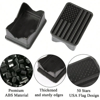 Bed Rail Stake Pocket Covers For Dodge Ram 1500 ABS Black 2 Pcs