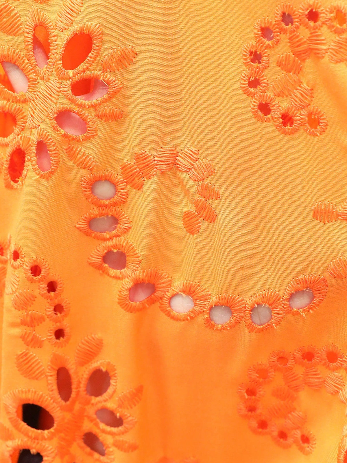 BELROSIE Women's Elegant Burnt Orange Boho Summer Holiday Blouse,Vintage Folk Embroidered V Neck Bowknot Tie Frayed Hem Long Sleeve Button Up Vacation Shirt