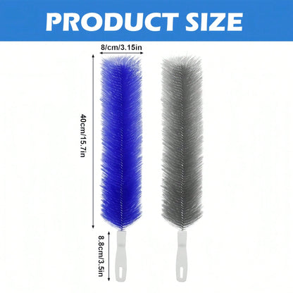 Bendable Microfiber Head,Reusable Dust Remover,Fan Cleaning Brush Washable And Reusable; Suitable For Ceiling Fan Blades, Blinds, Air Conditioner Vents, And Car Interiors (Blue-4pcs)