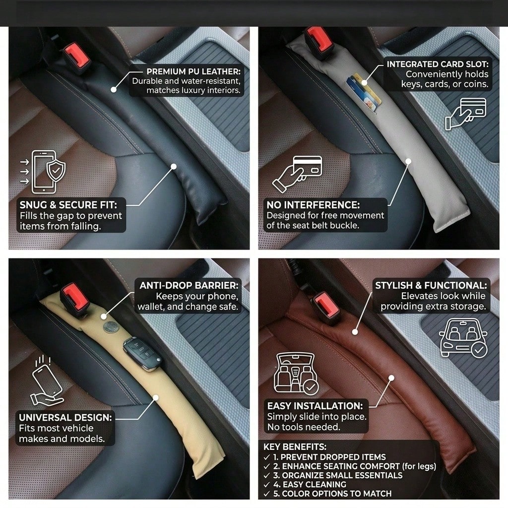 Best-Selling New Car Seat Leak-Proof Strips, Gasket Leak-Proof Plugs, And Seat Gap Stoppers