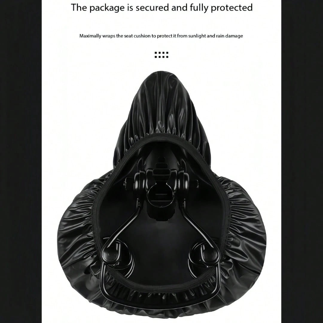 Bicycle Saddle Rain Cover – Thickened, Waterproof PVC Material With A 360° Full-Coverage Design And Non-Slip Elastic Hem. Protects Against Rain, Snow, Sun, And Corrosion. Universal Fit For Mountain Bi
