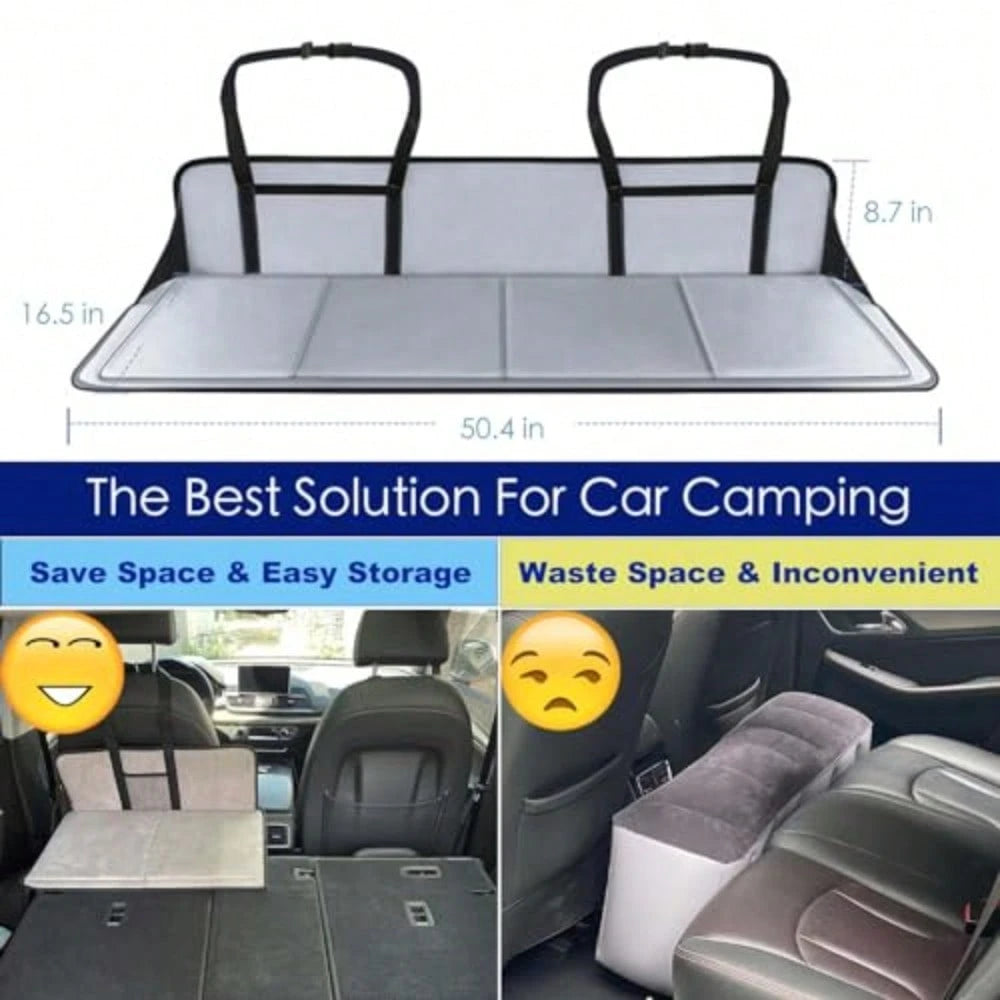 Black Car Camping Essentials, Increase Cargo Car Bed Space, Mattress Accessories For SUV With Flate Trunk,, RAV4, CRV, X-Trail, Outback, Highlander, Kuga, Tiguan, Cherokee, Equinox, Explorer