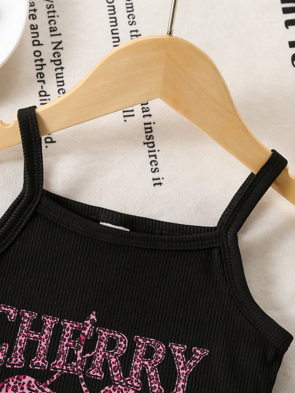 Black Pink Cute Baby Girl Clothes,Vintage Fuchsia Leopard Print Camisole And Tight Shorts Set,Summer Vacation Outfit With Bow,Minimalist 0 To 3 Months