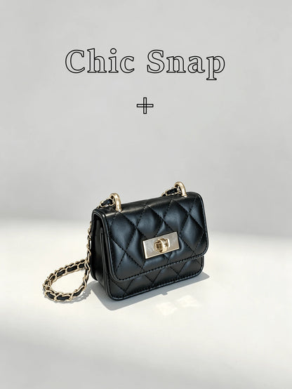 Black Rhombus Chain Bag Women's New High-End Small Square Bag Fashion Shoulder Crossbody Bag Versatile Underarm Bag Suitable For Shopping, Wallet, Shopping, Young Women, College Students, Newcomers, W