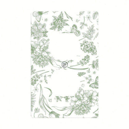 Bohemian Green Foliage Floral Switch Outlet Cover Easy Install No Wiring Compatible Single Double Switch Modern Farmhouse Housewarming Gift For Bedroo
