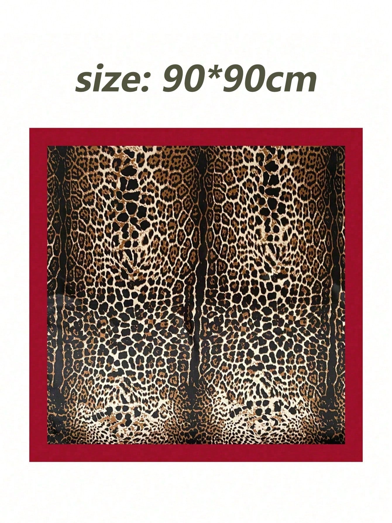 Bohemian Style Women's Leopard Print Scarf, Casual, For Nighttime Wrap, Sleeping And Daily Wear, Headpiece Or Dress Accessory