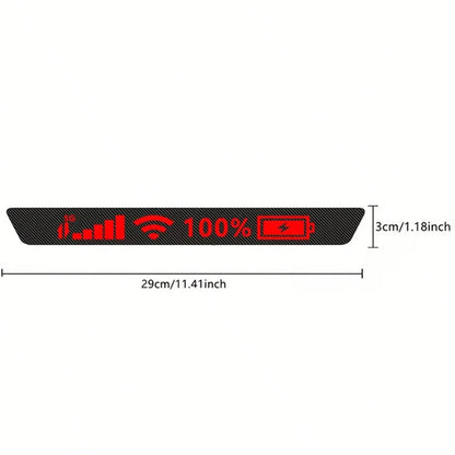 Brake Light Stickers, Signal Decorative Films, Suitable For High-Mounted Lights, With Carbon Fiber Texture. Fun Vinyl Stickers, Easy To Stick, Car Rear Tail Light Stickers