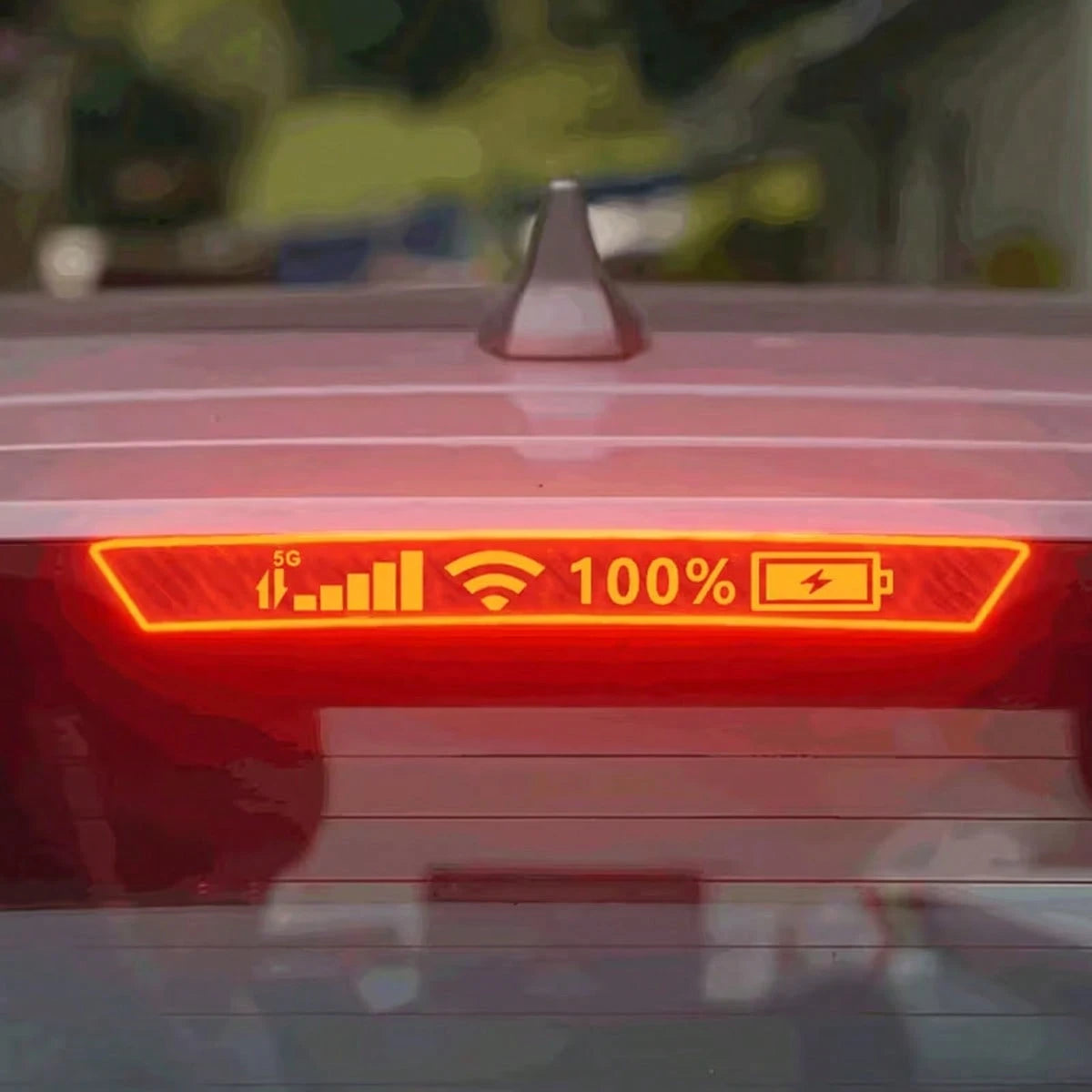 Brake Light Stickers, Signal Decorative Films, Suitable For High-Mounted Lights, With Carbon Fiber Texture. Fun Vinyl Stickers, Easy To Stick, Car Rear Tail Light Stickers