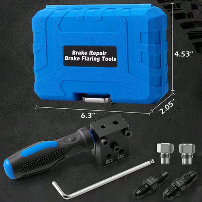 Brake Pipe Expansion Kit, 3/16 Inch And 1/4 Inch SAE Dual Torch Tools, Used For Brake Pipelines, Can Make Single And Double And Bubble Torches, Used For Vehicle Braking And Hydraulic Pipelines