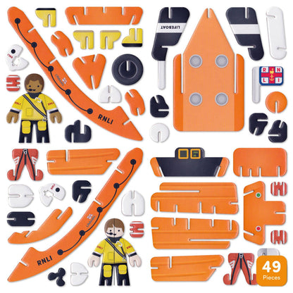 Build and Play RNLI Lifeboat Set - pieces