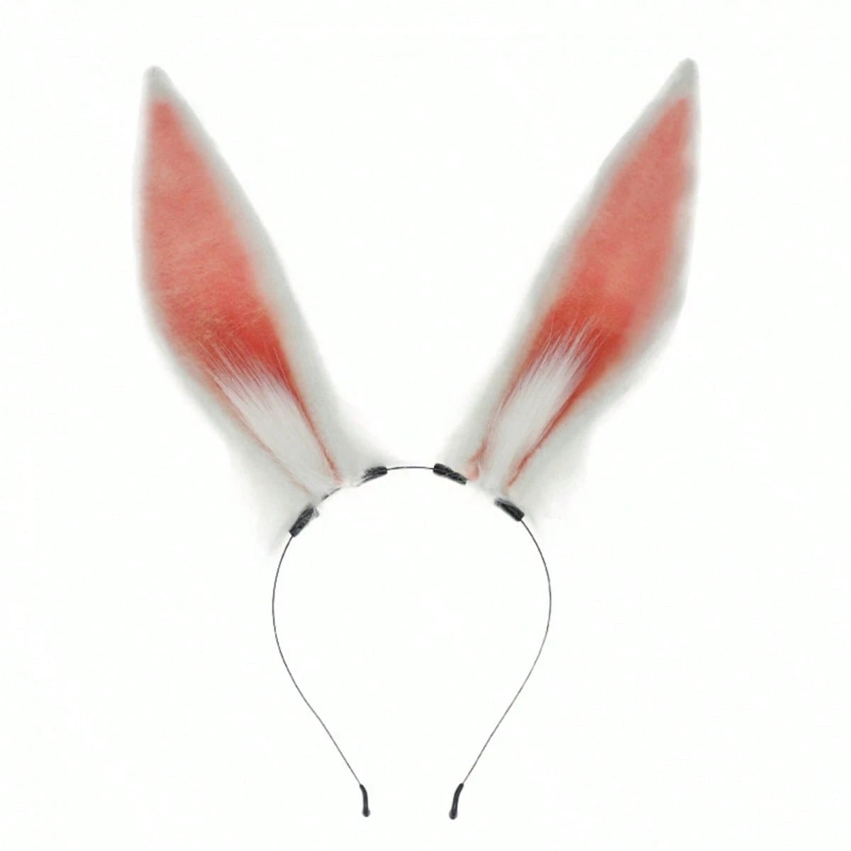 Bunny Ears Headband For Adults Plush Halloween Headpiece Creative Hair Accessories For Cosplay Party Costume
