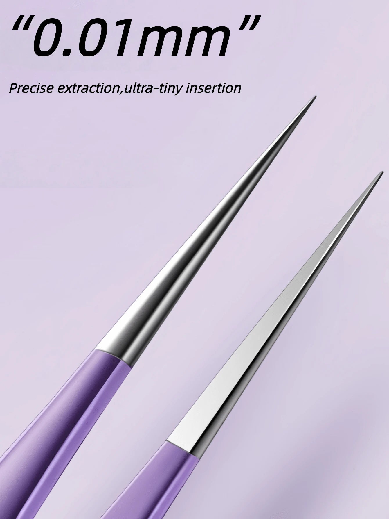 Byimy Brand Super Fine Tip Blackhead Remover Tweezers, Makeup Eyebrow Grooming Beauty Tool, Eyelash Extension Tweezer Hair Removal