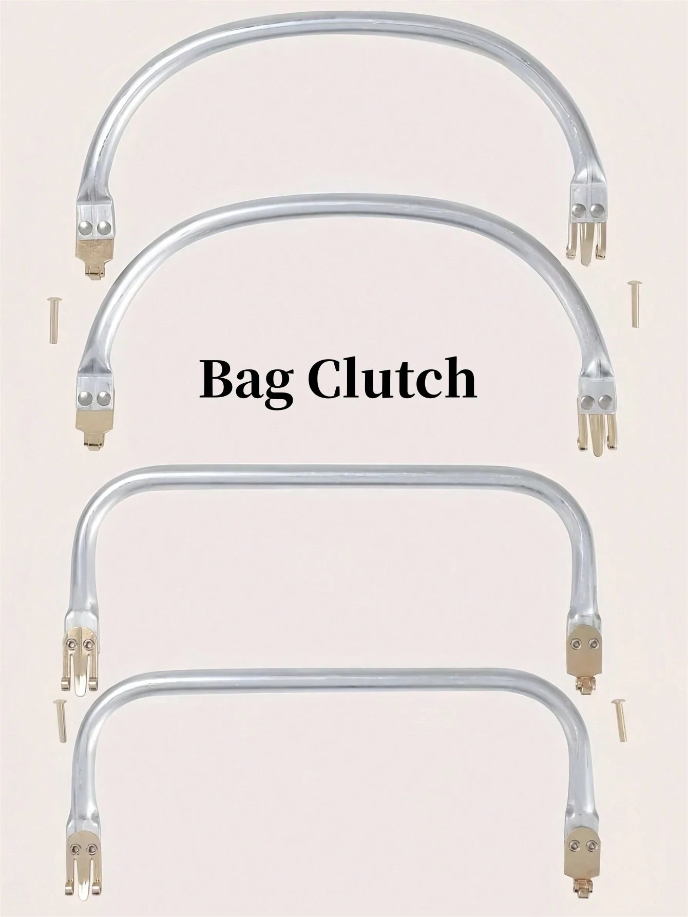 CALINNL Bag Clutch Accessory, Foldable Frame, DIY Replacement, Reusable Bag Accessory, Hand Clutch School Supplies Teacher Gifts Back To School Teacher Accessories